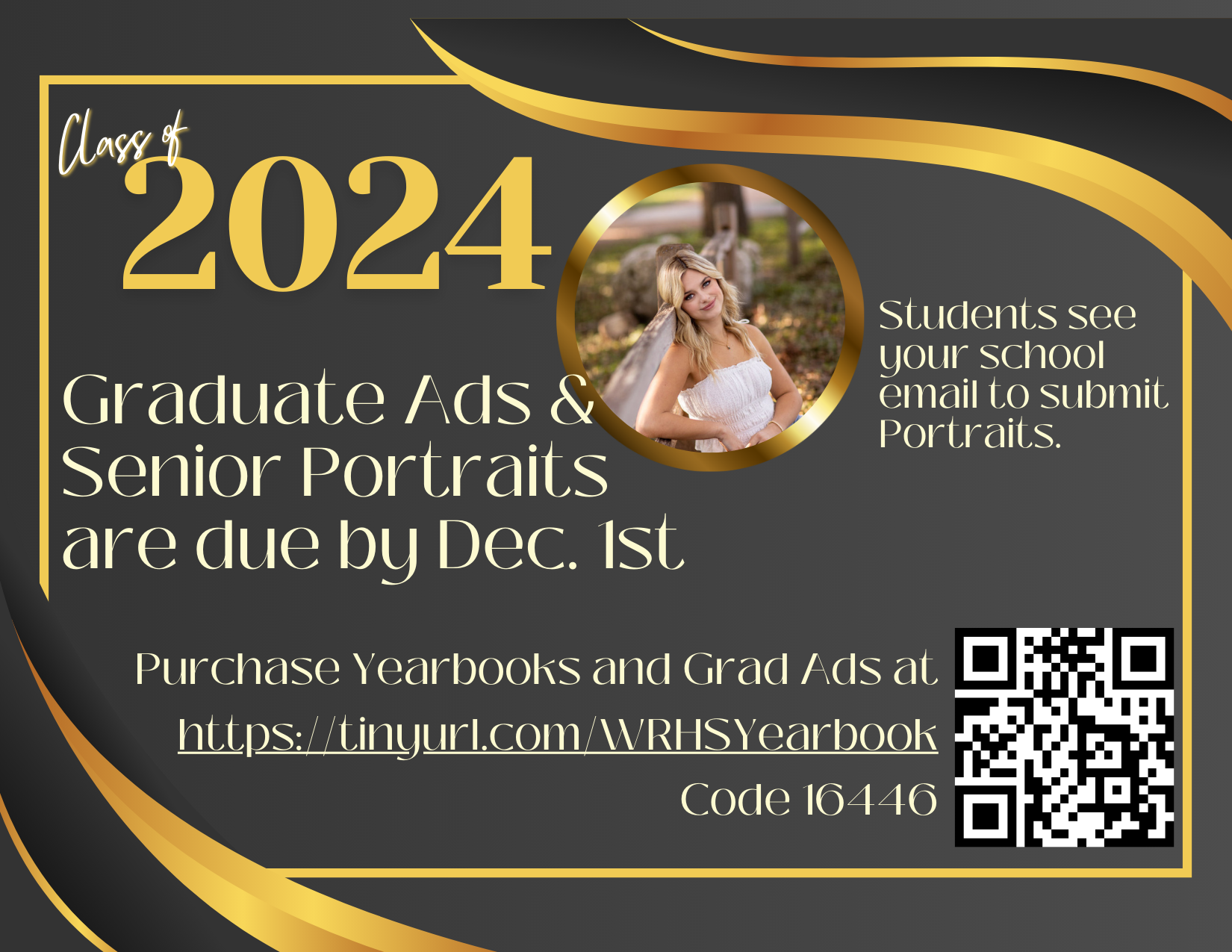  Grad Ads Due by December 1, 2023